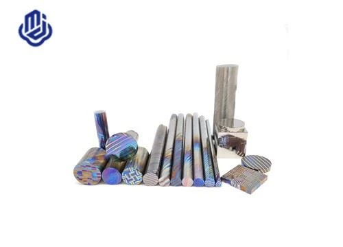 Titanium Damascus Bar Rod